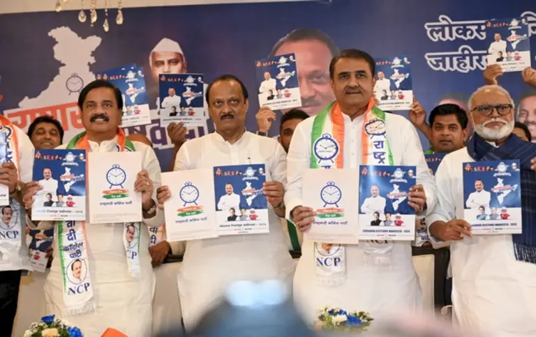 Ncp-Releases-Manifesto-For-Lok-Sabha-Polls,-Emphasizes-Maharashtra’s-Economic-Goals