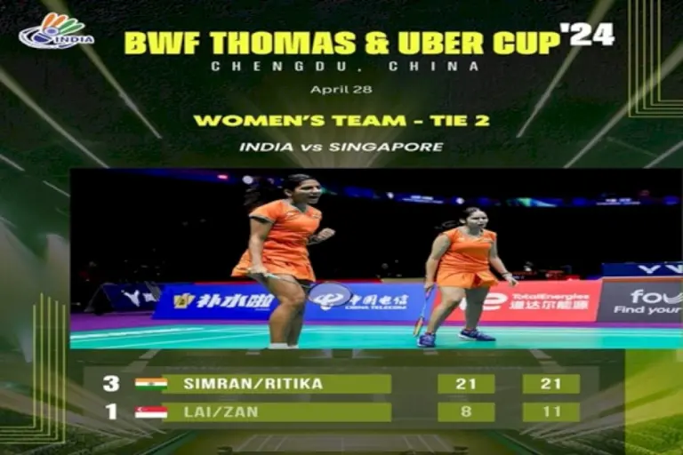 Indian-Women’s-Team-Advance-To-Quarterfinals-Of-Uber-Cup-Badminton-Tournament
