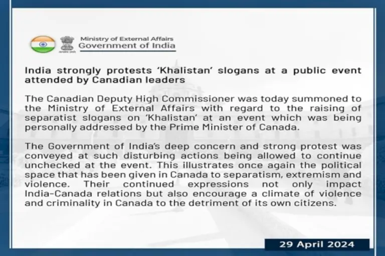 India-Protests-Khalistan-Slogans-Raised-At-Canada-Event