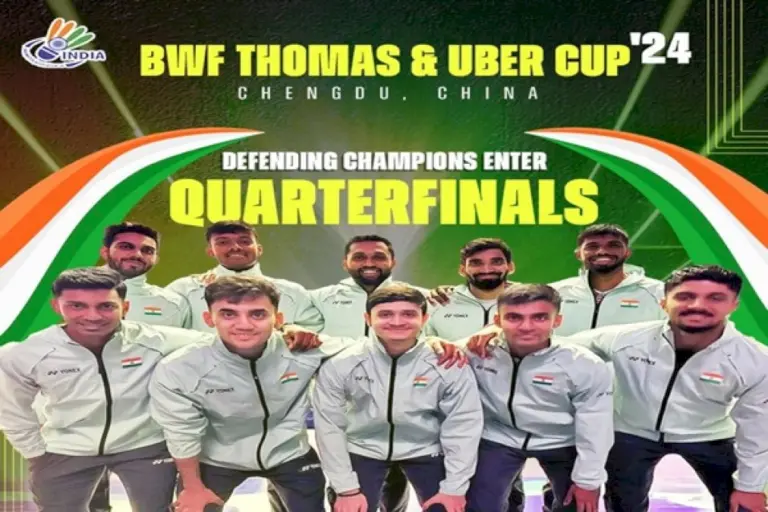 Indian-Men’s-Badminton-Team-Faces-Indonesia-In-Thomas-Cup-Quarter-Finals