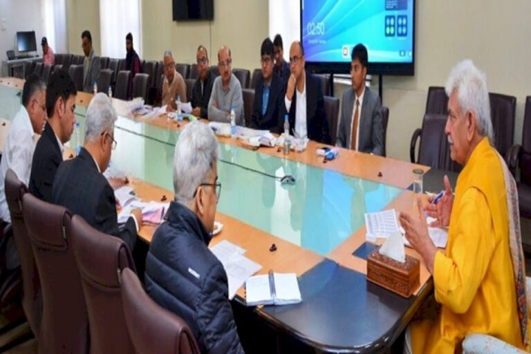 Lt-Governor-Manoj-Sinha-Reviews-Progress-Of-Prime-Minister’s-Package-Transit-Accommodations-In-Kashmir-Valley