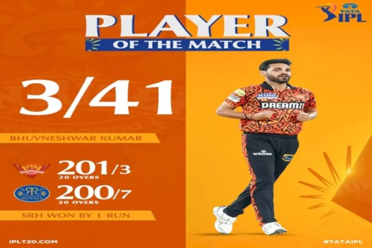 Ipl:-Sunrisers-Hyderabad-Defeats-Rajasthan-Royals-By-One-Run-In-Hyderabad