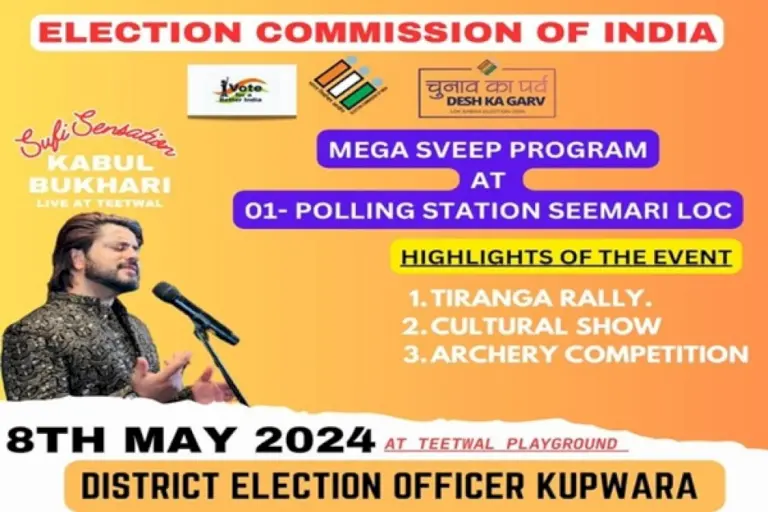 J&K:-Kupwara-District-Election-Office-Organises-Mega-Voter-Awareness-Programme-Under-Sveep