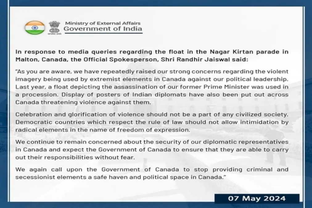 India-Urges-Canada-To-Halt-Support-For-Criminal-And-Separatist-Elements