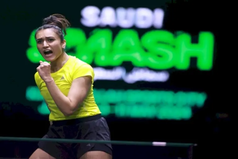 Manika-Batra-To-Face-Nina-Mittelham-In-The-Women’s-Singles-Quarterfinals-At-Saudi-Smash