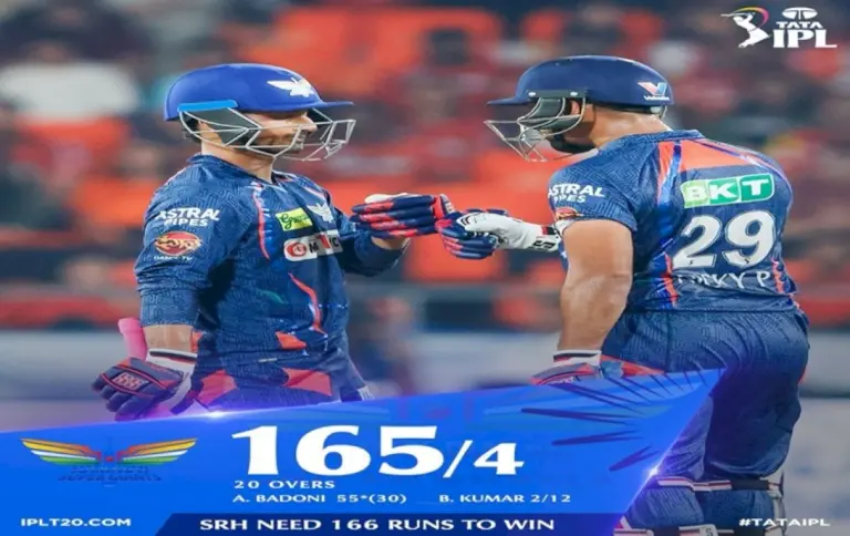 Ipl-Cricket-Update:-Lucknow-Super-Giants-Set-166-Run-Target-For-Sunrisers-Hyderabad