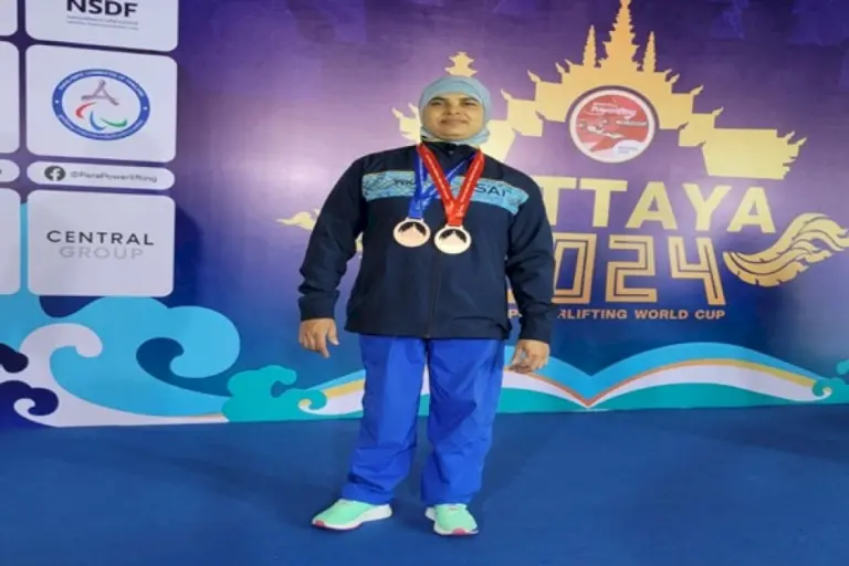 Para-Powerlifting-World-Cup:-Sakina-Khatun-Secures-2-Bronze-Medals-In-Thailand