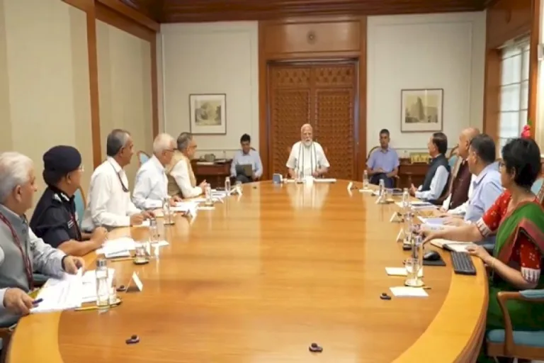 Pm-Modi-Chairs-Meeting-To-Review-The-Aftermath-Of-Cyclone-Remal